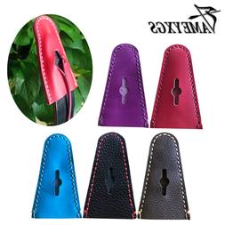 1pair Archery Protector Limbs Tips Leather Protective Bow Li