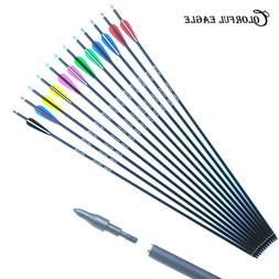 28"/30"31" Mix carbon arrows archery hunting arrow for Compo